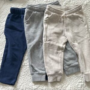 Cat & Jack Kids Sweatpants Trio - Blue, Gray, Beige
